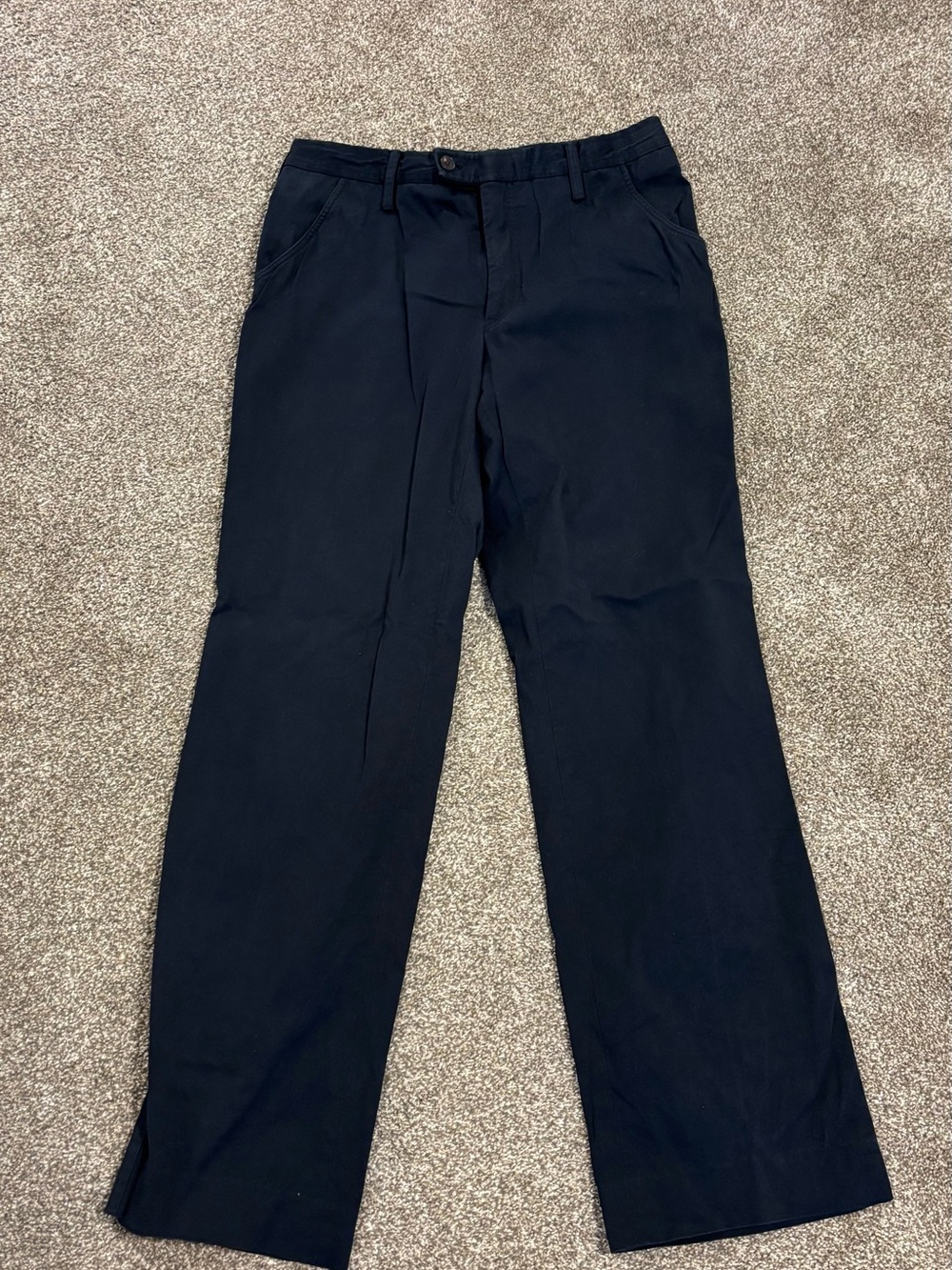 Gucci Men's Navy Straight-Leg Chinos